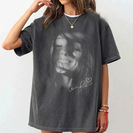 Tour Fans Y2k Oversized Tee Singer Ariana Grande 2026 New Album Petal Graphic Merch T Shirt Fashion Casual Loose T-Shirt Unisex