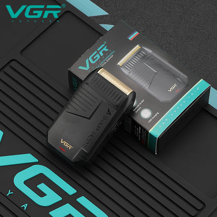 VGR 375 Professional Men's Electric Shaver Waterproof Independent Foil Electric Shaver Convenient Cordless Hair Trimmer