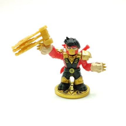 Legends of Akedo Boss Wrapsnap 3 Inch Tall Battling Warrior Action Figure Toys 360˚ Attack Spin Double Defense Armor Gifts
