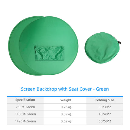 RF08 Game Live Chromakey 2in1 Photography Studio Chair backrest Single-Double Sided Backdrop Background Cloth Green Blue Screen