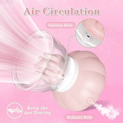Powerful Breast Massager Vibrator Licking Tongue Clitoris Sucking Vibrator Masturbation Tools for Women Vibration Sex Toys