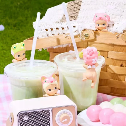 Sonny Angel Blind Box Hippers Decorative Mini Figures Cherry Blossom Series Dolls Anime Figure Toys Action Figure Birthday Gift