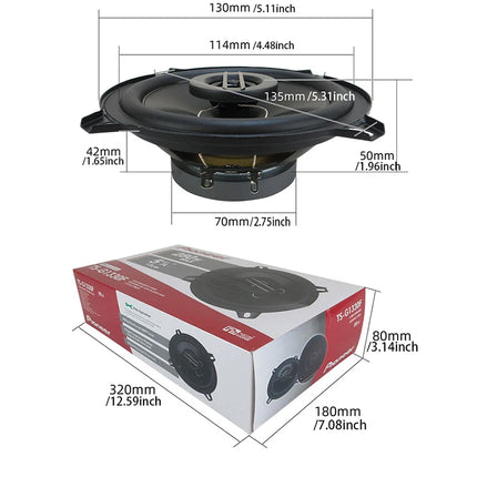 5-inch 560W (2 * 280W) 5-way General Motors coaxial car music stereo full frequency high fidelity speaker lossless installation