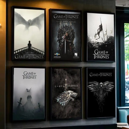 Anime G-Game Hot T-Thrones-S Poster Poster Waterproof HD Wall Art Decal Self-Adhesive Aesthetic Decor For Home Living