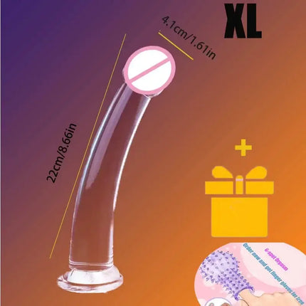 Transparent Realistic Dildo Strong Suction Cup No Vibrator  Women Masturbator Anal Realistic Dick Sex Toys For Women Sex Shop 18