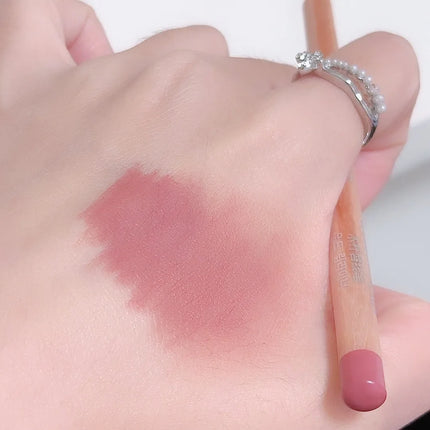 Rose Pink Lip Liner Matte Long Lasting Natural Lipliner Pencil Wooden Pole Nude Brown Lip Liner Lipstick Lips Contour Makeup
