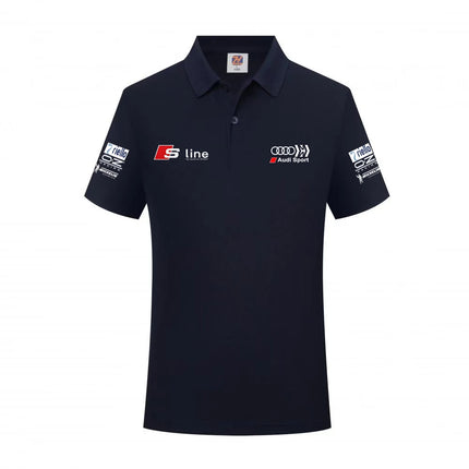 Audi Sporty Men's Polo Shirt 2026 Summer New Model Slim Fit Design Sporty Casual Style Breathable Fabric