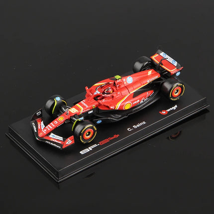 Bburago 1:43 2024 F1 Alloy Car Model Formula Racing Die Cast Toy SF24 RB20 W15 MCL38 Red Bull Mercedes New Season