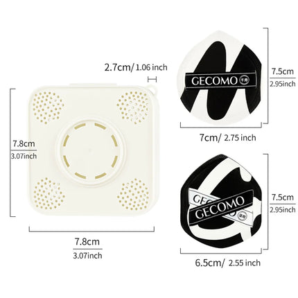 GECOMO 2 PCS Powder Puff Set with Storage Box Soft Skin-friendly Dry And Wet Dual-use Sponge For Liquid Foundation Makeup
