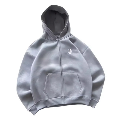 2025 Autumn/Winter Fashion Embroidery Harajuku Y2K Zipper Hoodie Women's Street Y2K New Punk Sportswear unisex Casual Hoodie