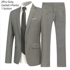 Grey 2-piece suit / Asian XL (EU S)