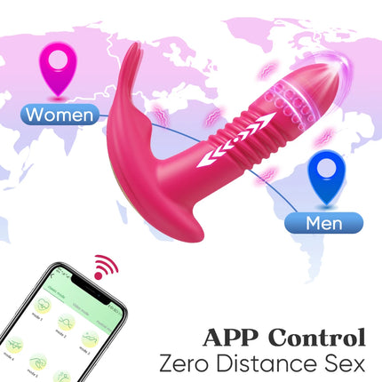 APP Control Thursting Panties Vibrator Wearable Vagina Vibrator for Women G-Spot Clitoris Female Masturbation Sex Toy for Women