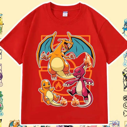 Pokémon Anime Umbreon Printing Oversized Cotton T-shirt Men and Women Comfortable Fashion Y2K Children's Clothing Summer T-shirt