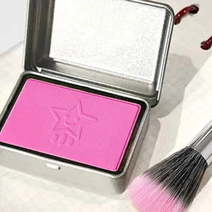 4 colors available iron box monochrome blush, peach color brightening skin tone matte blush plate, modify the outline color does