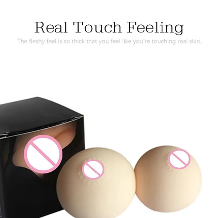 2/1pcs Silicone Artificial Breast Fake Breast  Male Masturbation Breast Pressure Squeeze Ball Adult Products Vagina for Sex Toys