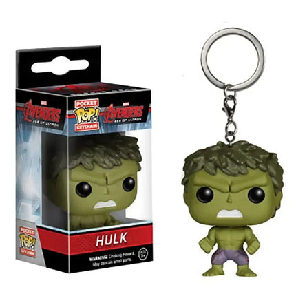 FUNKO Captain America Inro Man Deadpool Spider Man Thanos Thor Keychain Toys Vinyl Doll Collectible Toy Figures Best Kid Gift