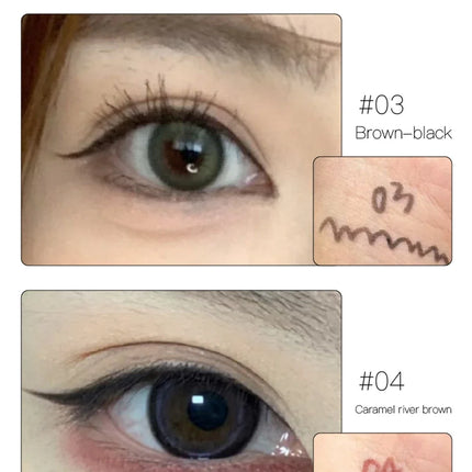Matte Brighten Lying silkworm Eyeliner Gel Pen Waterproof Quick Drying Pink Brown Ultra fine Eye Shadow Pen Not-Smudge Makeup