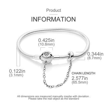 925 Sterling Silver Bracelets 17-20CM Original Leaf Clover Butterfly Heart Bracelet Fit DIY Charms Beads Fashion Women Jewelry