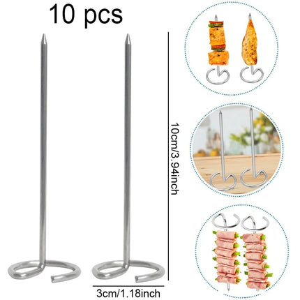 Air Fryer Universal Accessories Metal Oven Air Fryer Racks For Baking Stackable Grill Skewer Rack Fit All Airfryer 4.2Qt - 5.8Qt
