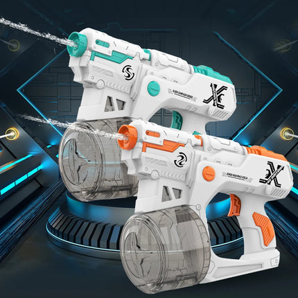 Electric Water Gun with Large Capacity Continuous Charging, Suitable for Long-Distance Beach Water Park Summer Children's Toys