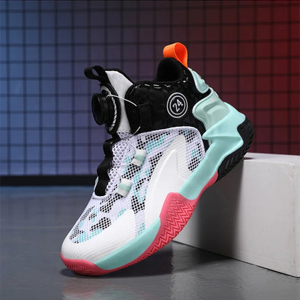 Kids Basketball Shoes Boys Sneakers Non-slip Child Trainer Basket Shoes Outdoor Children Sport Shoes