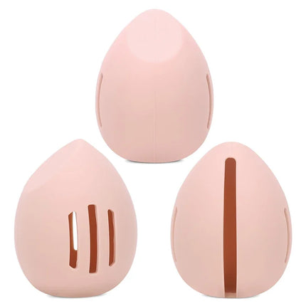 1Pcs Makeup Sponge Holder Eco-Friendly Silicone Multi-hole Beauty Egg Storage Case Travel Protable Cosmetic Puff Holder Box