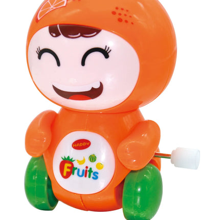 New Clockwork Toy Cartoon Winding Creative Cute Fruit Doll Cart Small Animal Gift