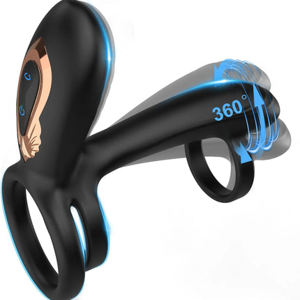 Male Sex Toy Penis Cock Ring Vibrator for Men Women G-spot Clitoral Stimulator Penis Ring for Men Dick Vibration for Couples