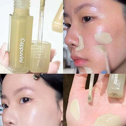 Velvet Matte Liquid Concealer Highlighter Long-Lasting Moisturize Cover Acne Marks Dark Circles Skin Brightening Makeup