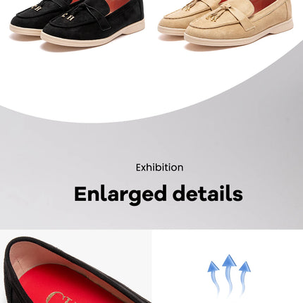 CHCH Women's Flat Shoes Autumn New Anti Velvet Single Shoes Classic Round Head Women's loafers