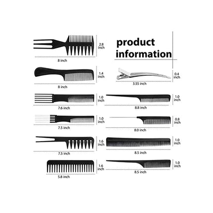 New Barber Hairdressing Combs Multifunction Hair Detangler Comb Anti-static Haircare Hairstyling Tool Set Stylist Accessories