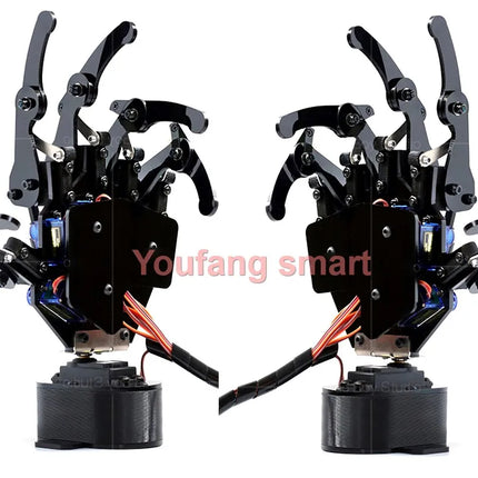 6 Dof Robotic Arm with 5 Dof Bionic Robot Hand Finger Claw for Arduino For Raspberry Pi 5 Kit Programmable Manipulator Project