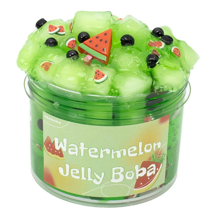 Soft 300ml/70ml Slime Kit Non-Sticky Fruit Crunchy Jelly Cube Slime Stress Relief Glitter Clear Slime Party Favor Gifts