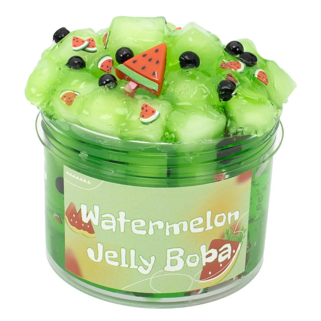 Soft 300ml/70ml Slime Kit Non-Sticky Fruit Crunchy Jelly Cube Slime Stress Relief Glitter Clear Slime Party Favor Gifts