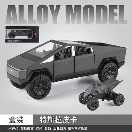 1:24  Pickup car Simulation Diecast Metal Alloy Model car Sound Light Pull Back Collection Kids Toy Gifts A545