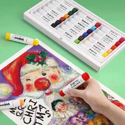 12/18/24 Color Soft Solid Gouache Paint Sticks Drawing Graffiti Art Crayons Washable Non Toxic for Kids Students Artists Painter
