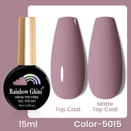 RG 15ml 17 Colors Purple Series Nail Gel Polish Semi-permanent Rich Violet Nail Polish Purple Glitter Gel Varnish For Manicure