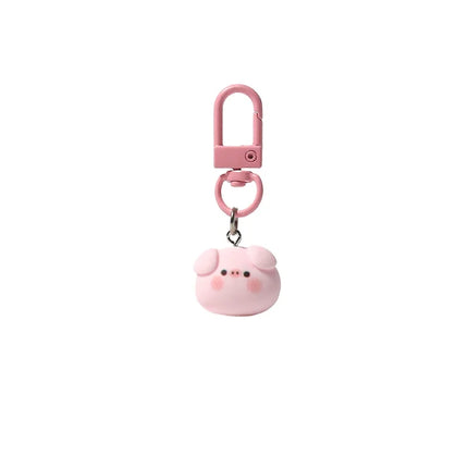 Cartoon Cute Pink Pig Keychain Pendant Daily Cute Animal Accessories Small Bag Hanging Key Chains Kawaii Pendants