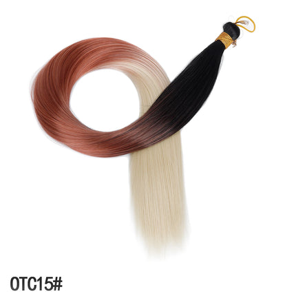 30inch Straight Hair Extensions 150g Bone Straight Braiding Hair Soft Synthetic Bundles Crochet Braids Hair Bundles for Braiding