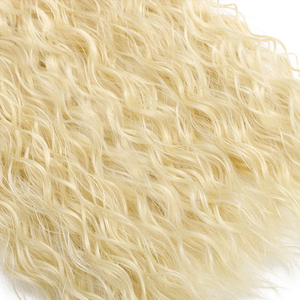 Synthetic Curly Hair Bundles Water Wave Hair Extension 1PCS/Pack 50g red-orange Color Gold Heat Resistant Fiber Kinky Curly Hair