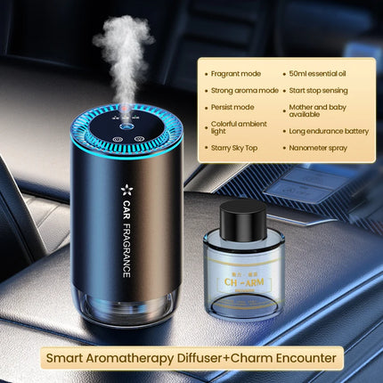Car smart spray aromatherapy machine, car start, seat, car-mounted aromatherapy, aluminum alloy car-mounted aromatherapy