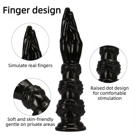 2026 New Huge Simulation Hand Fist Dildo Anal Plug Female Male Gay Hand Touching G-spot Vaginal Anal Dilator Sucker Sex Toy