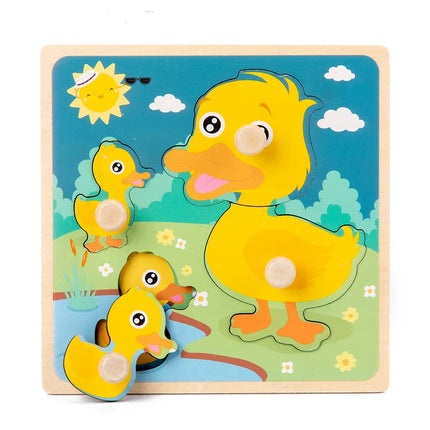 Baby Montessori Puzzles Wooden Toys for Children 1 2 3 Years Educational Learning Kids Games Child Birthday Gifts