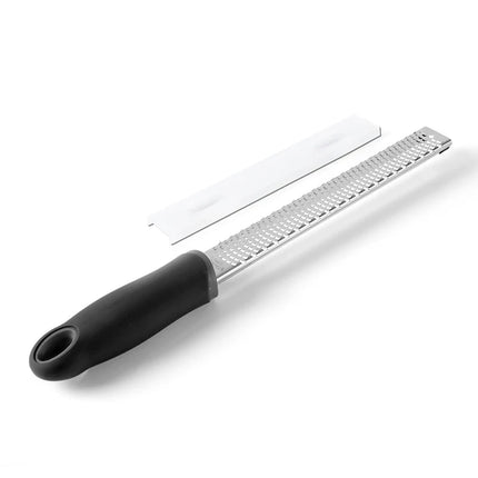Stainless Steel Cheese Grater Lemon Zester With Cover Cheese Lemon Fruit Chocolate Grater With Nonslip Handle Kitchen Gadget
