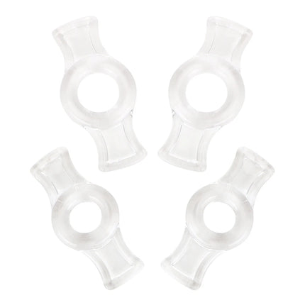 4 Pcs Cock Ring Lock Sperim Penis Scrotum Sleeve Sex Toys For Men Chastity Cage Ball Stretcher Delay Ejaculation Intimate Goods