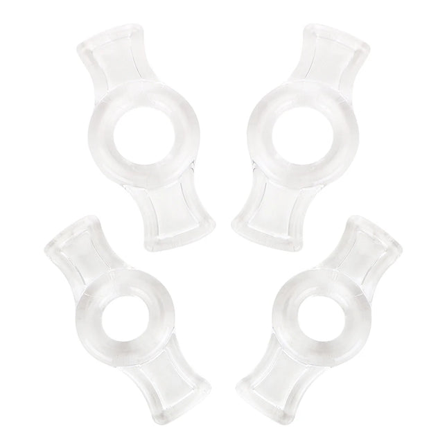 4 Pcs Cock Ring Lock Sperim Penis Scrotum Sleeve Sex Toys For Men Chastity Cage Ball Stretcher Delay Ejaculation Intimate Goods