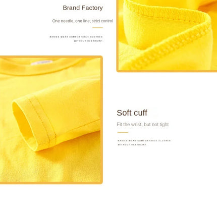 Autumn Spring Cotton Children T-shirt Boys Girls Tees Long Sleeve White Shirt Kids Tops Baby Clothes Solid Black Blue Yellow