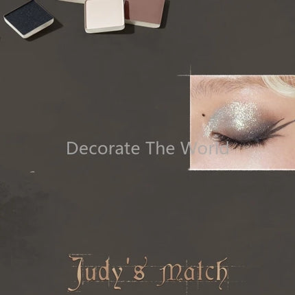 Judydoll Halloween Limited Edition Rose Codex" 15-color Eyeshadow Book Matte Earth Color Shimmer Eye Makeup Eye Glitter