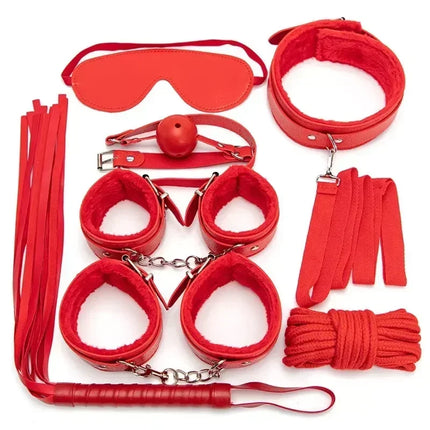 Sex Toy Kit Bondage Restraints Set Adult Toys Sex Toys Anal Plug Handcuffs Whip Gag Kits Sex Toys for Couples
