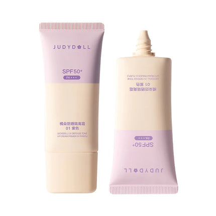 Judydoll Sunscreen Isolator Makeup Primer Purple Brightening Moisturizing Purple Bandage Sunscreen